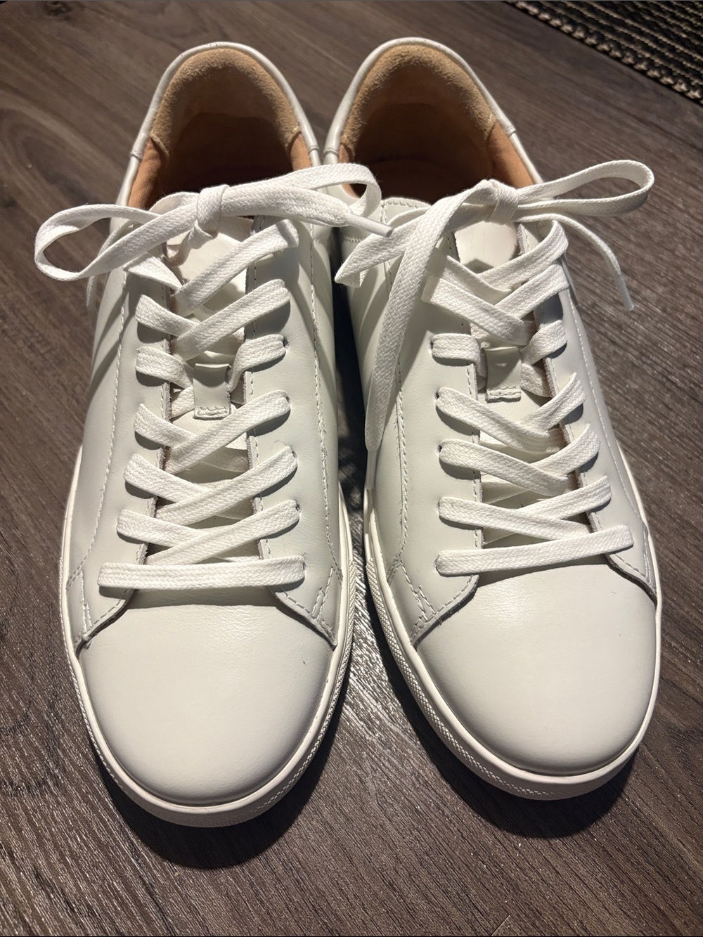 Quince White Leather Low-Top Sneakers
